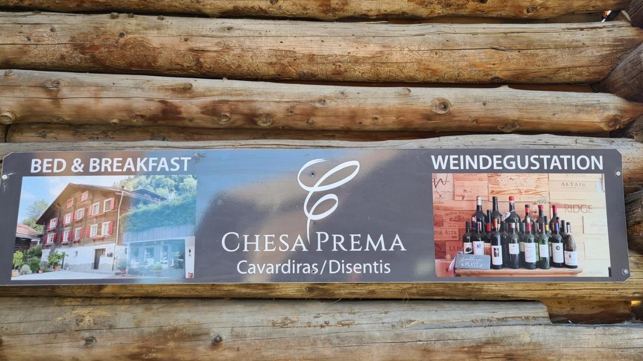 Chesa Prema Bed & Breakfast - Restaurant Дизентис Экстерьер фото