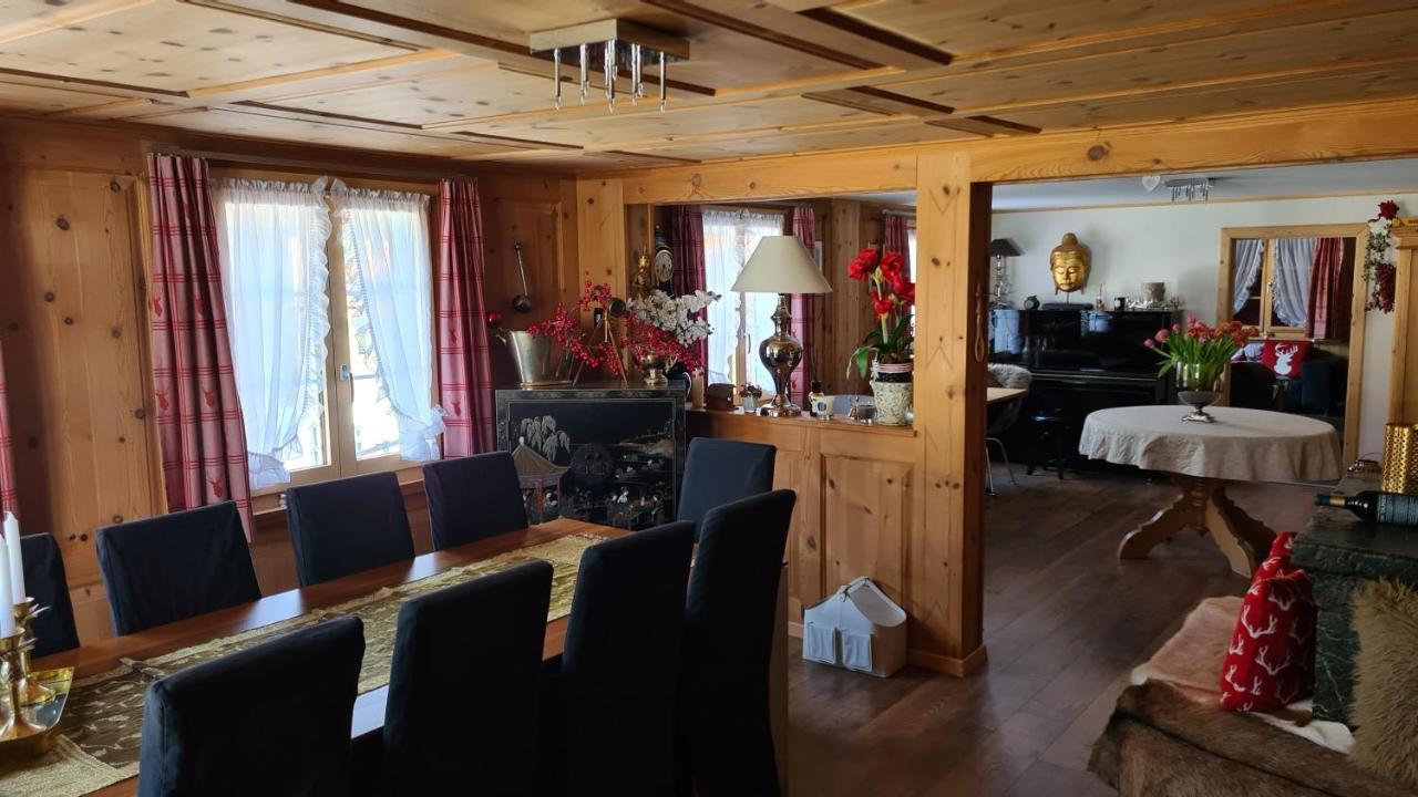 Chesa Prema Bed & Breakfast - Restaurant Дизентис Экстерьер фото