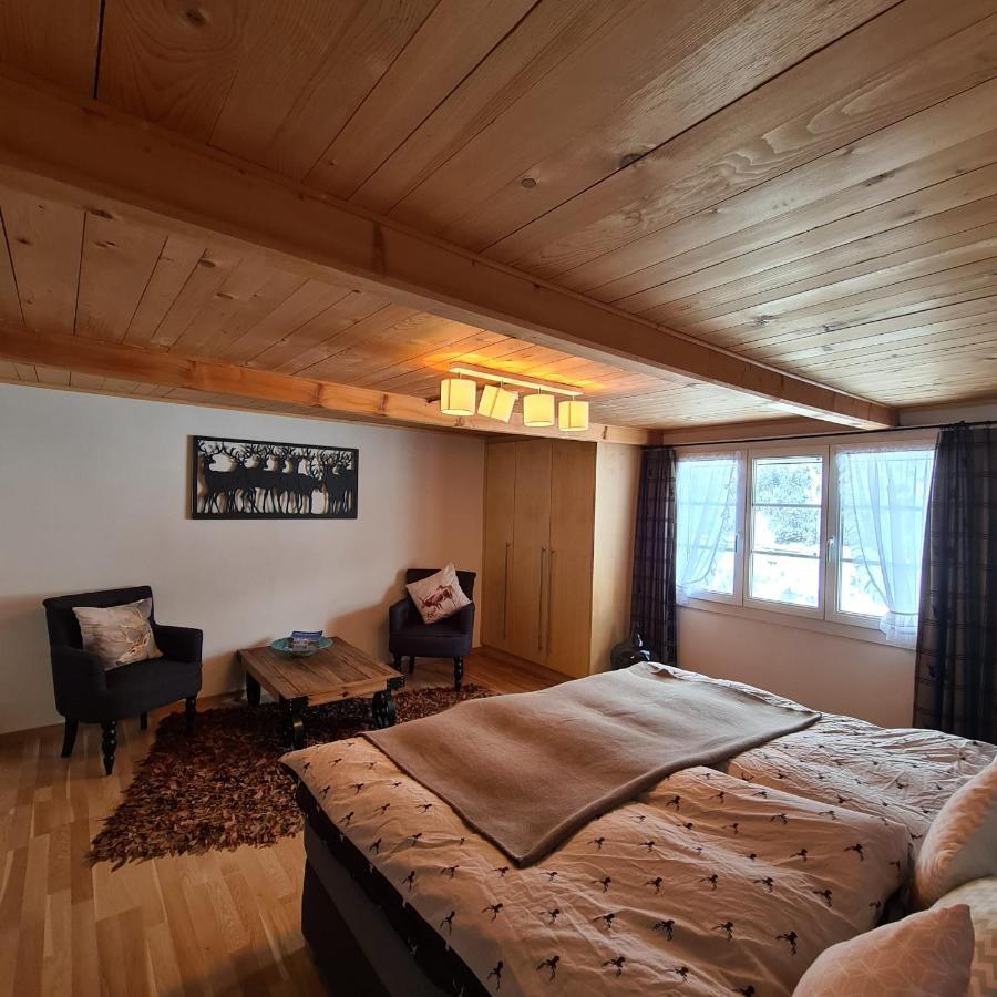 Chesa Prema Bed & Breakfast - Restaurant Дизентис Экстерьер фото